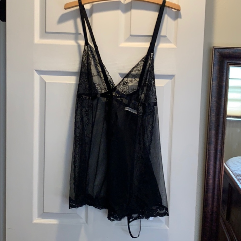 Beautiful soft lace in black lingerie
